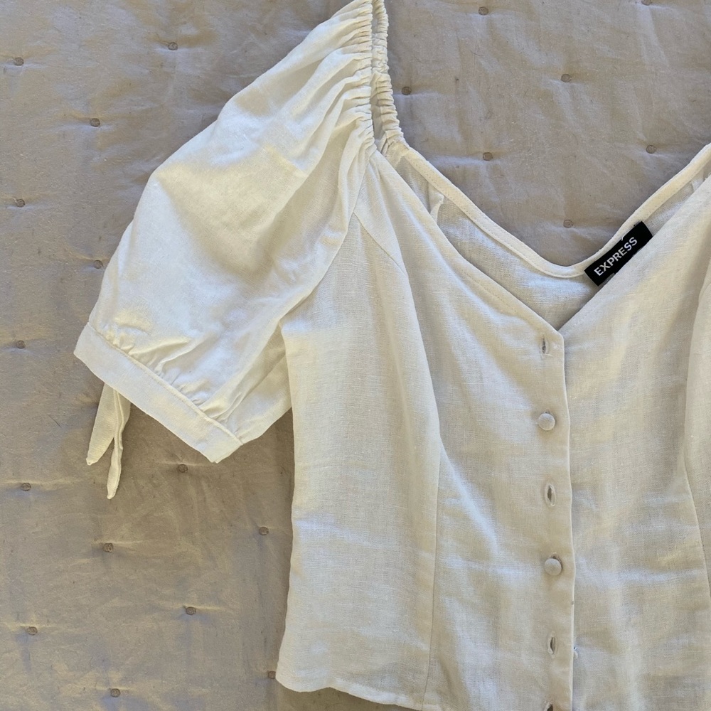 Express button up corset top
